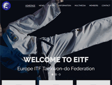 Tablet Screenshot of eitf-taekwondo.org